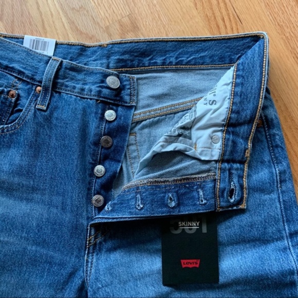 NWT Levi's Premium 501 Skinny 29" x 28" - Picture 9 of 14